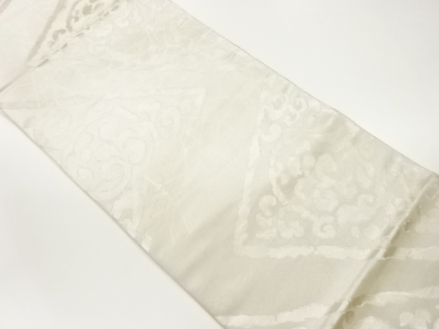 唐草模様織出し袋帯